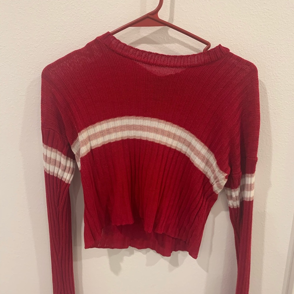 long sleeve sweater crop top